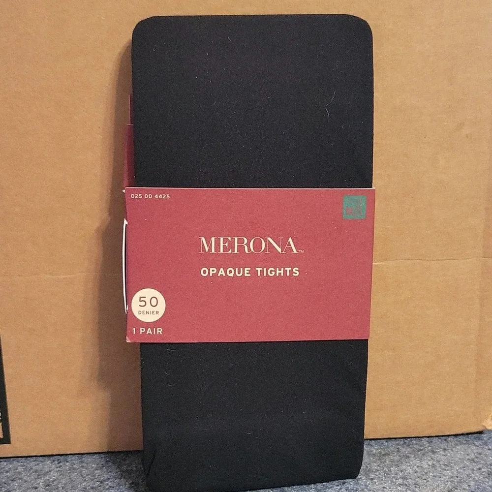 NWT Merona Opaque tights. Size M/L - Picture 1 of 3